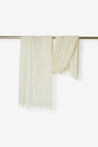 Abella Sciarpa in Cashmere Bianca