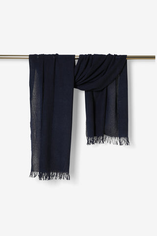 Abella Sciarpa in Cashmere Navy