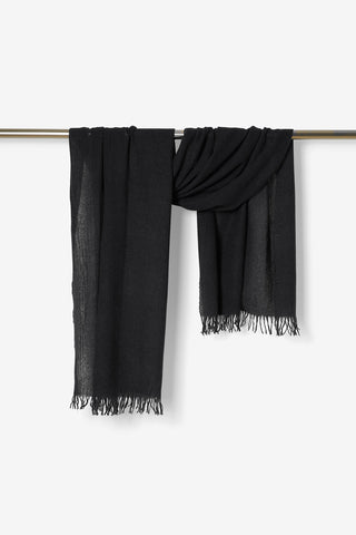 Abella Sciarpa in Cashmere Nera