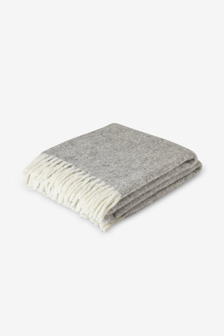 Beba Plaid in Lana di Alpaca Grimed Bianco