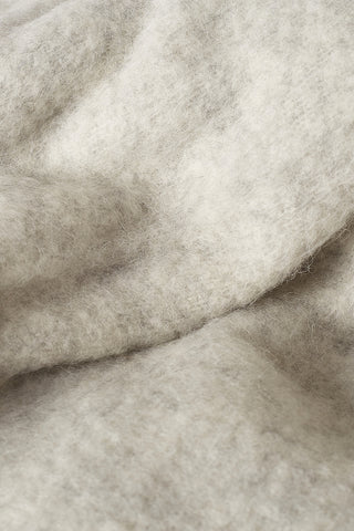 Beba Plaid in Lana di Alpaca Perla Bianco