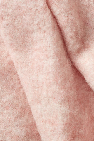 Beba Plaid in Lana di Alpaca Rosa Bianco