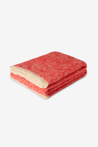 Filo Plaid in Lana Rosso Ecru