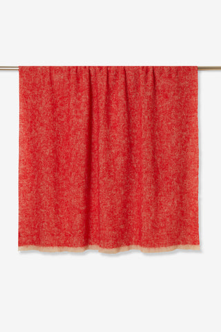 Filo Plaid in Lana Rosso Ecru