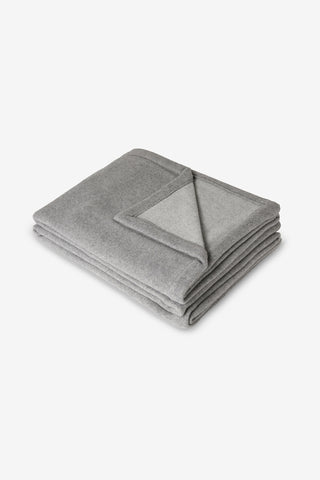 Gaiole Coperta in Lana Vergine Perla Medio