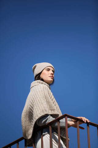 Lilith - Morbido Cappello in Lana Merinos e Cashmere Beige