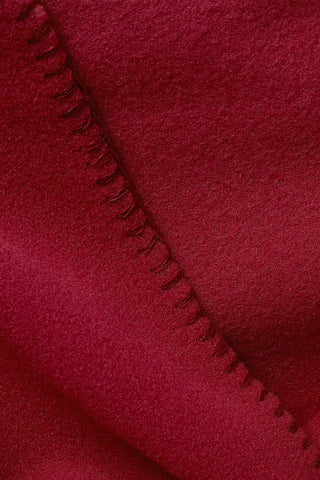 Neda Calda Coperta in Pile Bordeaux