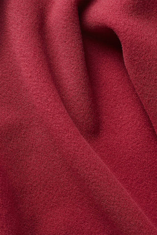 Neda Plaid in Morbido Pile Bordeaux
