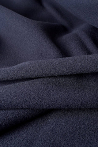 Neda Plaid in Morbido Pile Navy