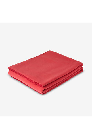 Neda Plaid in Morbido Pile Rosso