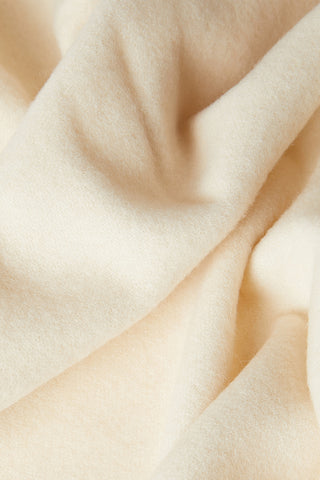 Pira Sciarpa in Lana Vergine Beige Bianco