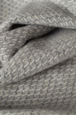 Radda Plaid in Lana Vergine Medio Bianco
