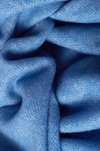 Saser Plaid in Cashmere Pietra Celeste