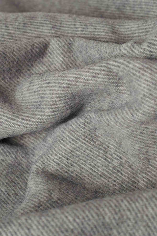 Scozia Plaid in Lana Vergine Grigio Medio