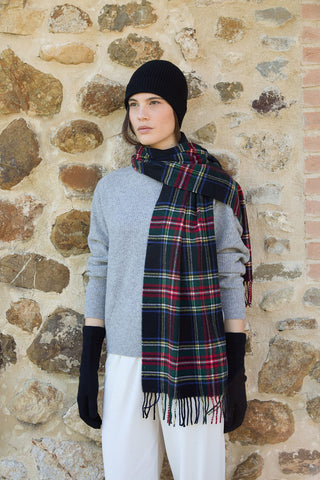 Elisa - Prezioso Cappello in Puro Cashmere Nero