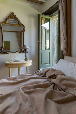 Excelsior - Preziosa Coperta In Puro Cashmere Noce