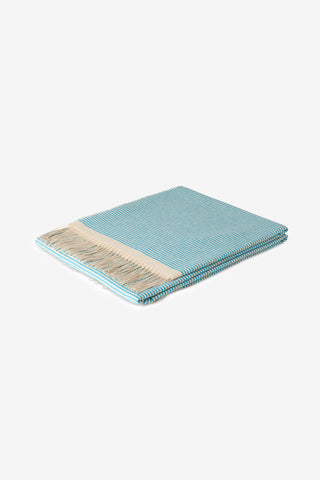 Georgina - Morbido Telo Mare in Misto Cotone Bouclé Azzurro