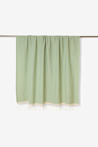 Georgina - Telo Mare Traspirante in Misto Cotone Double Face Verde