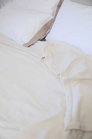 Istinto - Preziosa Coperta in Puro Cashmere Bianca