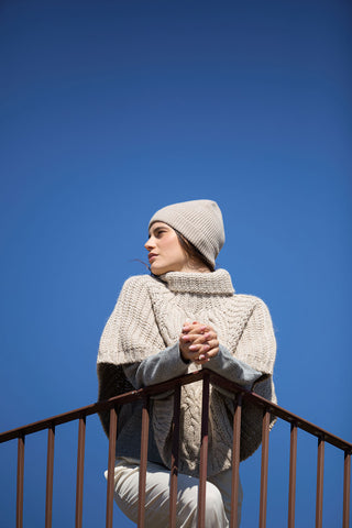 Lilith - Morbido Cappello in Lana Merinos e Cashmere Beige