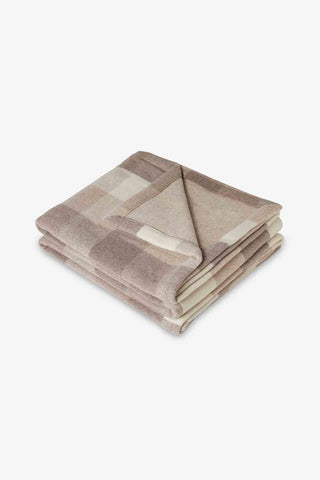 Montana Coperta in Lana Vergine Corda Beige