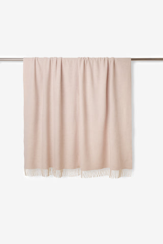 Pires - Raffinato Plaid in Lana e Cashmere Rosa