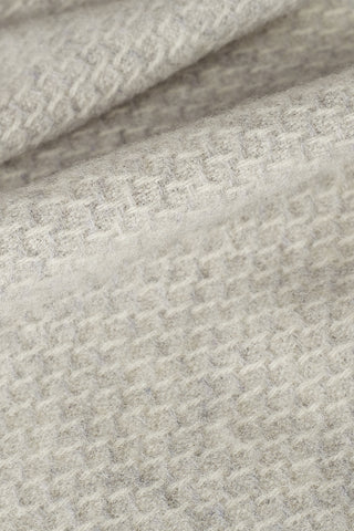 Radda Plaid in Lana Vergine Perla Bianco